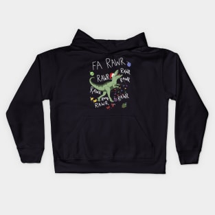 T-Rex Christmas Dinosaur - Dinosaur Christmas Kids Hoodie